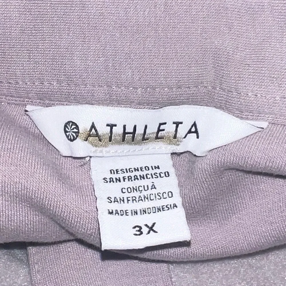 Athleta Plus Size Retroplush Shirt Jacket Tinsel Purple 3X NWOT - Picture 8 of 9